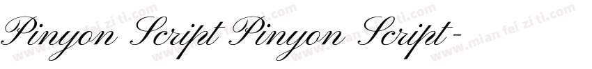 Pinyon Script Pinyon Script字体转换